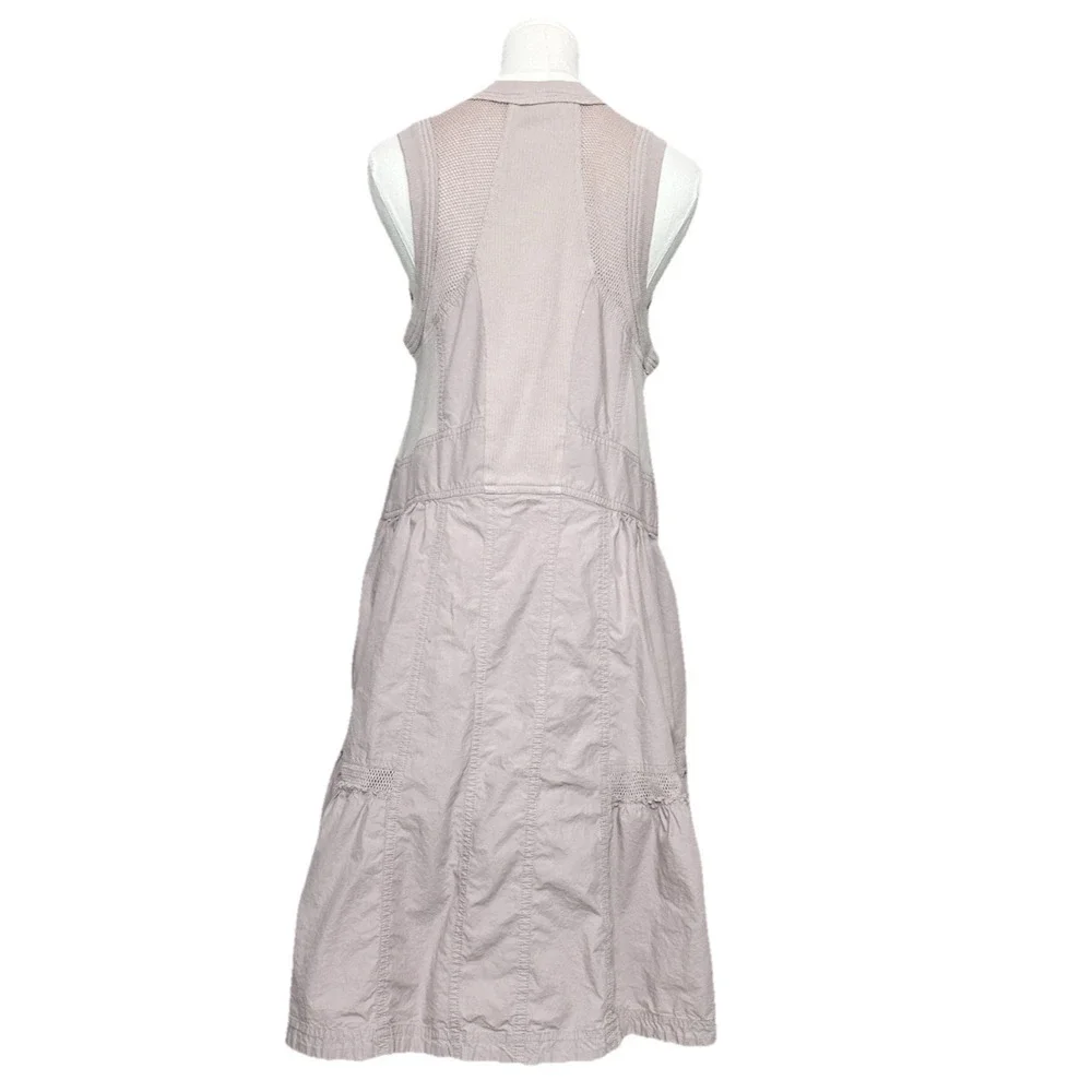 Daily Practice Trek Utility Dusty Purple Cotton Racerback Mesh Mini Dress Small - Picture 7 of 12